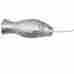 00630fish Tecnoseal Grouper Anode Zinc Suspended W Cable And Clamp