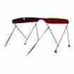 11001119-11001124 Msc Bimini Boat Top Cover With Rear Support Pole And Storage Boot For Rigid