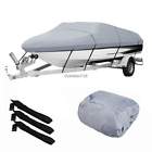 210d 12-14ft New Trailerable Boat Cover Waterproof Fishing Ski Bass V-shape Usa