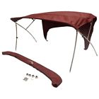 16beqseriessnn1-3t0aa-l28 Bennington Boats Boat Bimini Top Series Burgundy