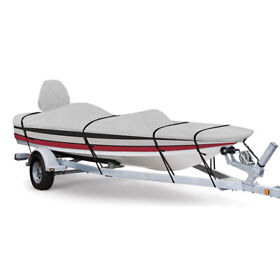 Cd0288h 16foot-18.5foot Waterproof Boat Cover For V-hull Runabouts Bass Boats With Moter