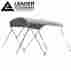 20105010 Unbranded New 600d Grey 3 Bow Waterproof Bimini Top Boat Covers 6l X 46 H 54-60w