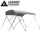 20105011 Unbranded New 600d Grey 3 Bow Waterproof Bimini Top Boat Covers 6l X 46 H 61-66 W