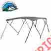 20105022 Unbranded New 600d Polyester 4 Bow Waterproof Bimini Top Boat Cover 8l 54h 85-90w