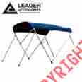 20105030 Unbranded New 600d Pacific Blue 3 Bow Bimini Top Boat Covers 6l X 46 H 73 78 W