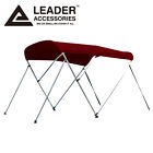 20105036 Unbranded New 600d Burgundy 3 Bow Waterproof Bimini Top Boat Covers 6l X 46 H 73 78 W