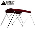 20105038 Unbranded New 600d Burgundy 3 Bow Waterproof Bimini Top Boat Covers 6l X 46 H 85 90 W