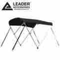 20105069c 364654 Leader Accessories New 600d Black 3 Bow Bimini Top Boat Covers 6l X 46 H 54 60 W