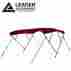 20105088c 485461 Leader Accessories Burgundy 4 Bow Bimini Top Boat Cover 8l X 54 H 61 66 W