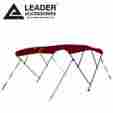 20105090c 485473 Leader Accessories Burgundy 4 Bow Bimini Top Boat Cover 8l X 54 H 73 78 W