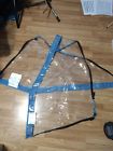 2041465 Bayliner Bl Light Blue Zipper Snap Boat Side Curtains