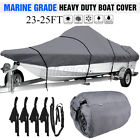 Gjp5363943 23-25ft Waterproof Boat Cover Marine Grade For V-hull Center Console Boats