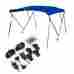 049-se-49135 3-bow Onebigoutlet Navy Blue Frame Bimini Top Cover Boat 6 46 H X 73 78 W 1 Boot