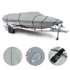 33btc001-1618ft-09 Yessources 16 17 18 Trailerable Fish Ski Boat Cover 600d V-hull Beam 95 W Oxford Bag Gray 637509401955