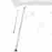 33bts001-p54inch-11 Yessources Boat Bimini Top Rear Support Poles Fixed Length Aluminum 2 Bars Fits 54 640671044790