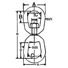 7192495 43530 Seachoice Lb Hot Dip Galvanized Swivel 719249435305