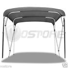 455737051 Max Motosports Bimini Bow Top Boat Cover Gray Rear Support