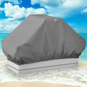 50inch.l X 22inch.w 22inch.h Gray Boat Pontoon Double Seat Cover Interior Storage