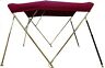 600081-sun Northstar Bimini Top Long With Stainless Frame Jockey Red Sunbrella