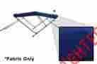 Bmnfbrc-6166b 61-66 Komo New Boat Bimini Top Cover Fabric Canvas Only Fits W Blue Boot