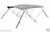 638072 Max Motosports Bimini 3 Bow Top Boat Cover Gray 6ft 46 H 79 84 W Rear Support Poles