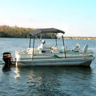 698056533162 North East Harbor Bow Bimini Pontoon Deck Boat Cover Top