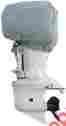 70001p Carver Universal Boat Outboard Motor Cover 10hp Performance Poly-guard Gray