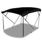 700842002 Max Motosports Bimini Bow Top Boat Cover Black With Rear