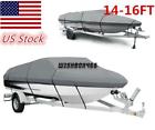 210d 714394318336 Unbranded Waterproof Gray Speedboat Boat Cover Match Bag