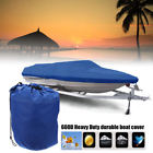 723044270870 Unbranded Blue Heavy Duty Trailerable Waterproof Boat Cover
