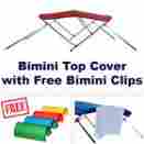Bmn-7378r 73-78 Komo New Boat Bimini Top Cover 46 H X 6 L W Red Burgundy Hardware