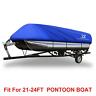 784958258798 Autohaux Blue Boat Cover Waterproof Trailerable For Square