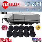 791658591414 Unbranded Fish Ski Trailerable Boat Cover Blue Color