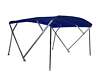 810m-sun Northstar Pontoon Bimini Top Cadet Grey Sunbrella Frame Metal Fittings