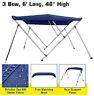 8465132 Seasons Bimini Top Boat Cover High Bow With Blue Rear
