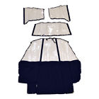 109168046 8471-4831 Ameritex Fabrics Larson Seaswirl Ss Navy Boat Curtain Kit