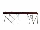 882m-sun Northstar Double Bimini Long Sunbrella Fabric Frame Metal Fittings Braces