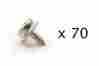 93-xn-103934-1u Scovill Dot Durable Stainless Steel 3 8 Screw Stud 70 Pcs Marine Hardware Fasteners