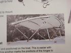 97851 Seachoice Bimini Top Bow Boot Pontoon Boat White 719249978611