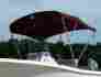 A5487tb-8 Carver Burgundy 3-bow 85 X 63 Alum Frame Bimini Top Cover Boot