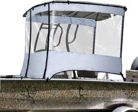 Ma087-2309-m Accskzo Universal T-top Enclosure Clear Spray Curtain For Center Console Gray 6.9-7.5