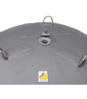 0100-0405-gry Aere 4 Feet Diameter Inflatable Fenders
