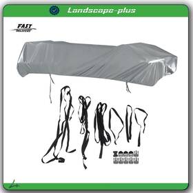 Ac821590b All-carb New Heavy Duty Fabric Gray 21-24ft Waterproof Trailerable Pontoon Boat Cover