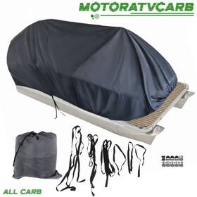Mot1131020 All-carb Boat Cover Trailerable Pontoon Dust Resistant 21-24 Ft Waterproof