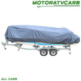 Mot1408528 All-carb All- Gray 600d Marine Grade Polyester Canvas Waterproof Boat Cover