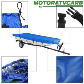 Mot2227908 All-carb For Jon Boat 210d Blue Beam Width Up To 56 Inch 12ft Long Cover