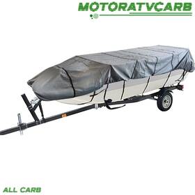 Mot2228332 All-carb Grey 210d 12ft 56inch Boat Cover Water Proof Trailerable For Jon
