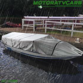 Mot2228438 All-carb Jon Boat Cover- Water Proof Heavy Duty Trailerable Cover 210d