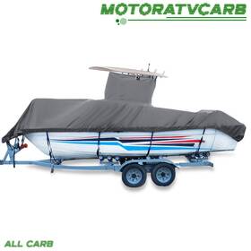 Mot2412348 All-carb Boat Cover 20-24ft Grey For Center Console Boats T-top Roofs 1pc