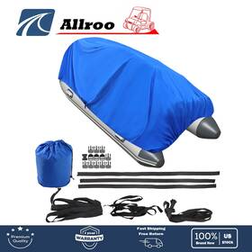 Alu1035378 Allroo Boat Cover 17-19 Ft Waterproof Trailerable Fabric 210d V-hull Dark Heavy Duty